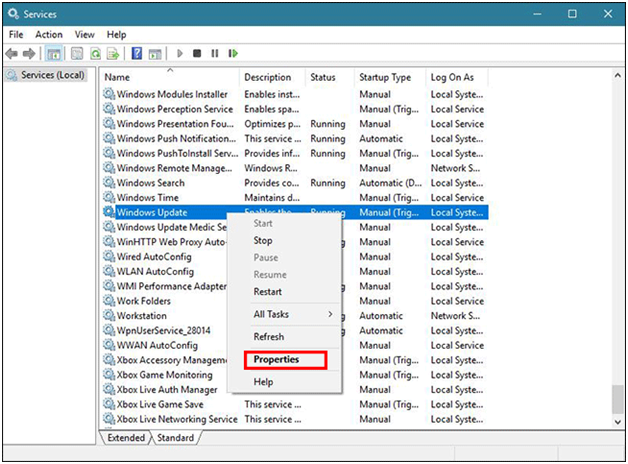 Right click on it and select properties