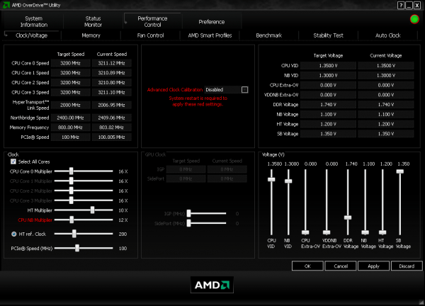 AMD Overdrive GPU overclocking software