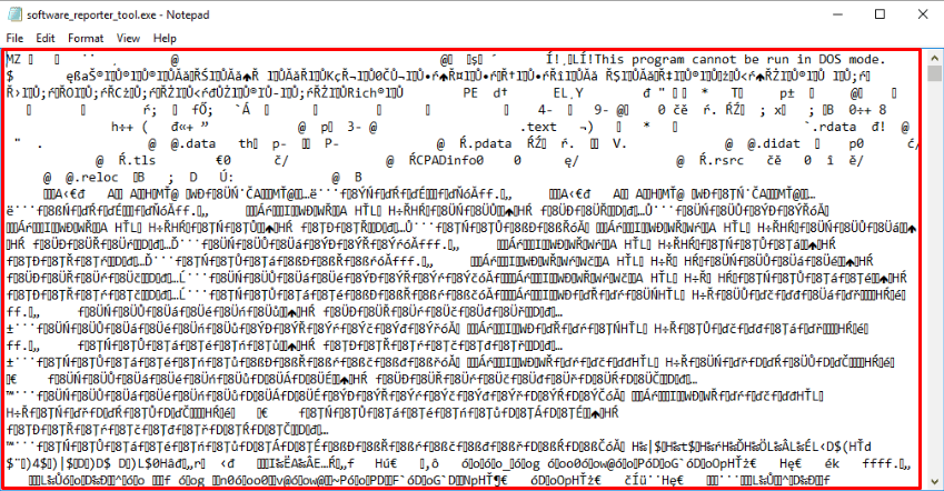 disable software reporter tool