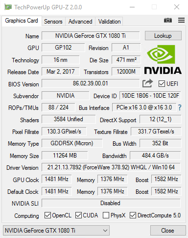 GPU-Z overclocking software