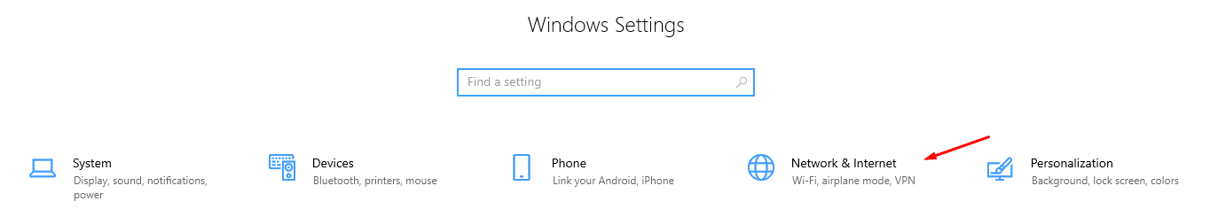 windows settings