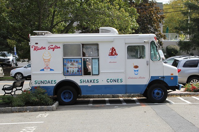 food truck, ice-cream, dessert