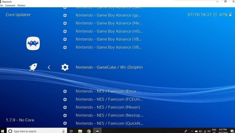 Retroarch emulator