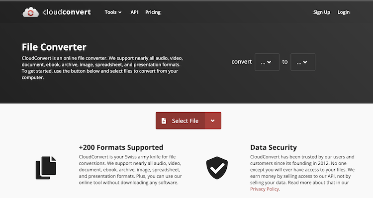 open cloudconvert.com