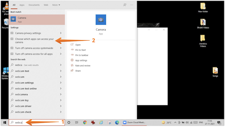 Choose App to Give Permissions