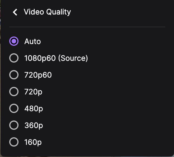 Choose the Video Output