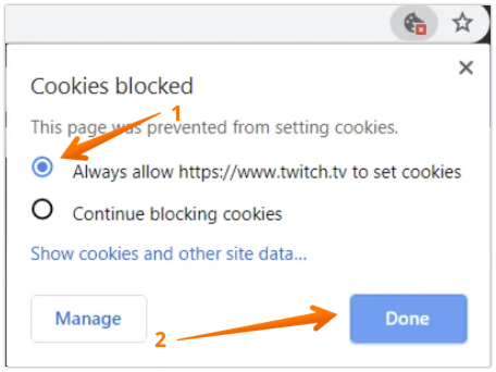 Click on Always Allow