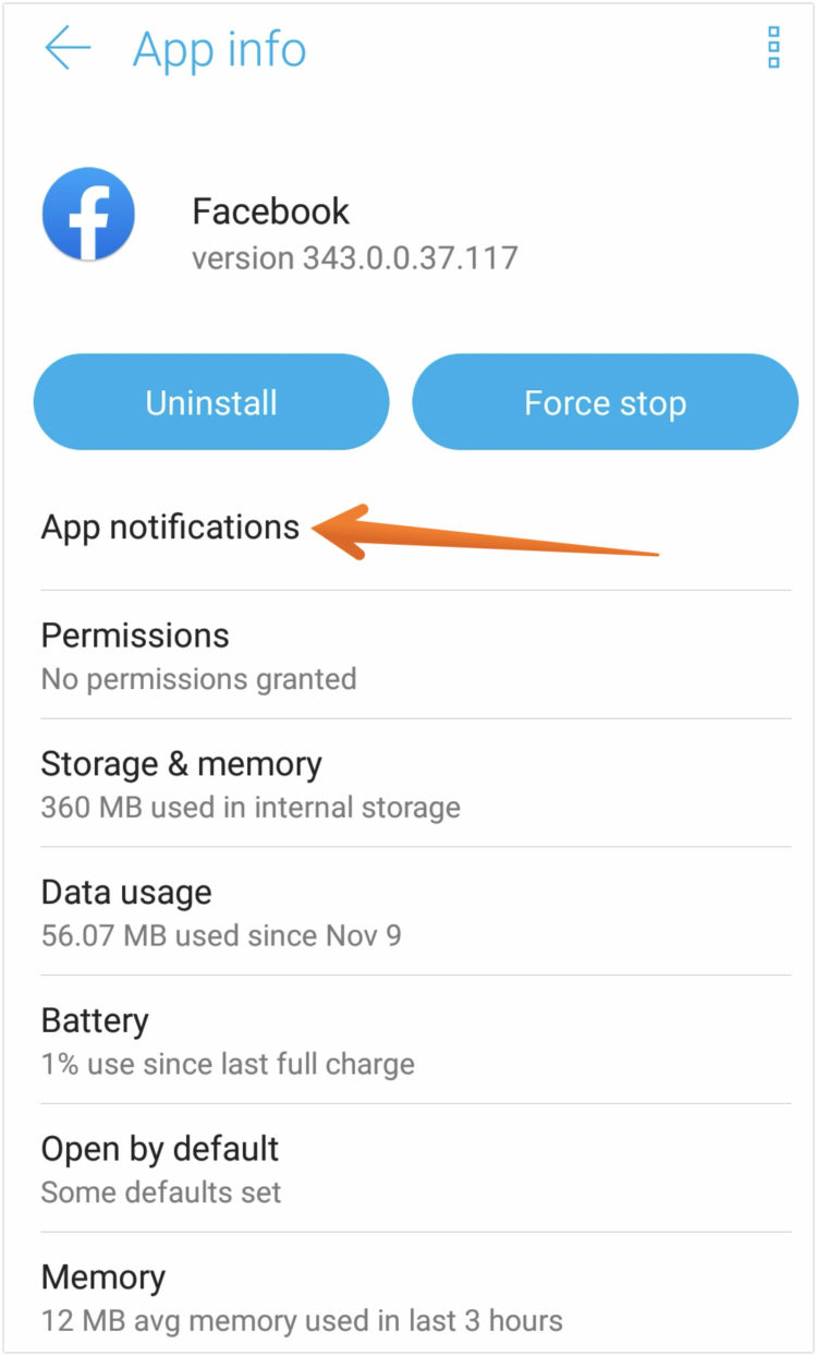 Click on App Notifications