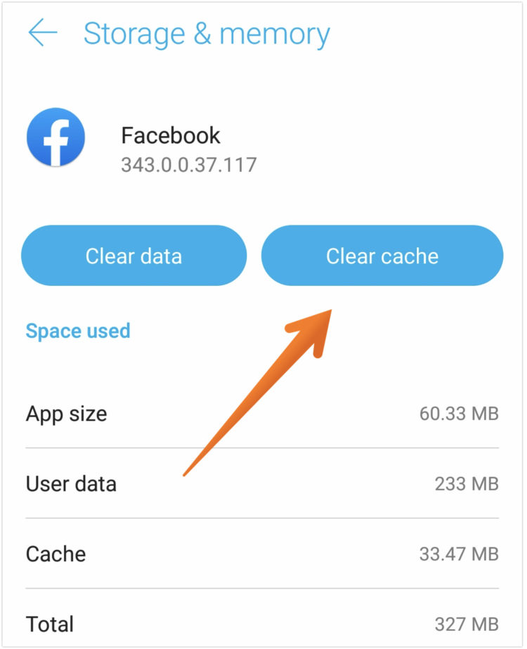 Click on Clear Cache