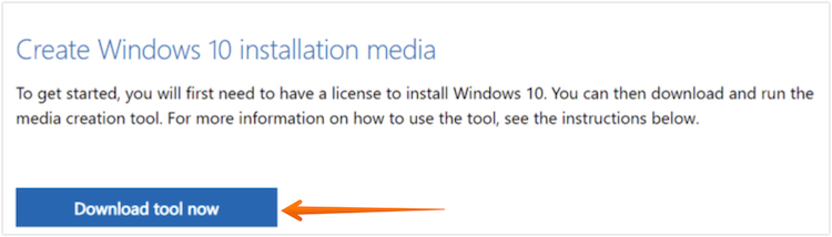 Click on Download Tool now