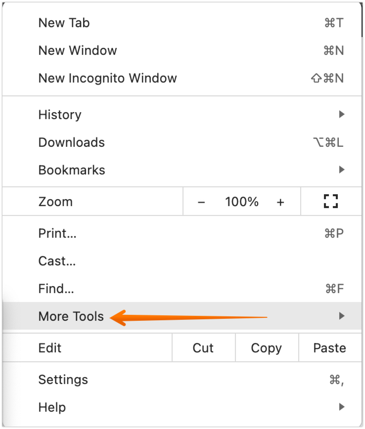 Click on More Tools