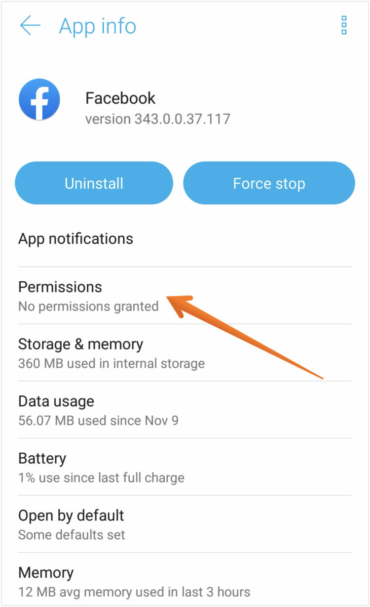 Click on Permissions