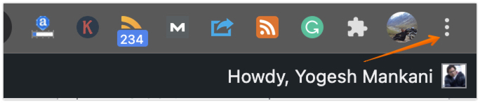 Click on Three Dots