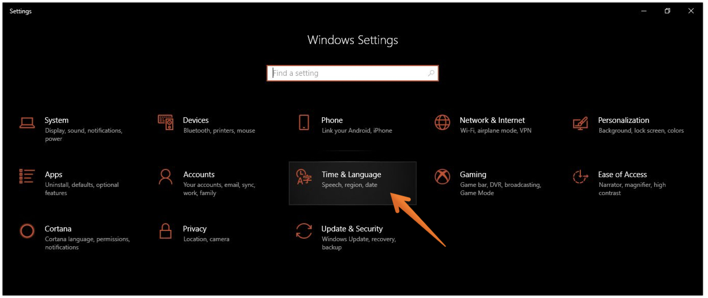 Tap on Time and Language