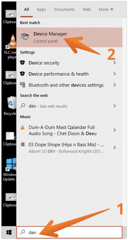 Choose Device Manager