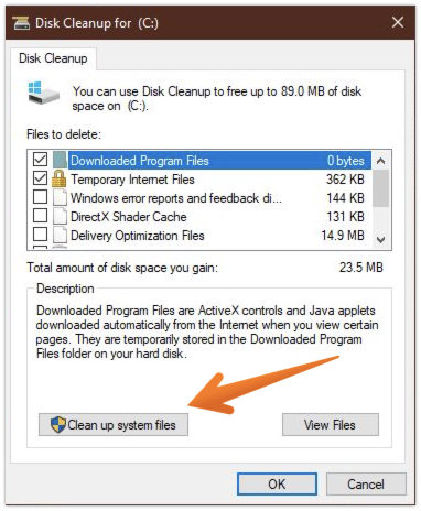 Clean up System Files
