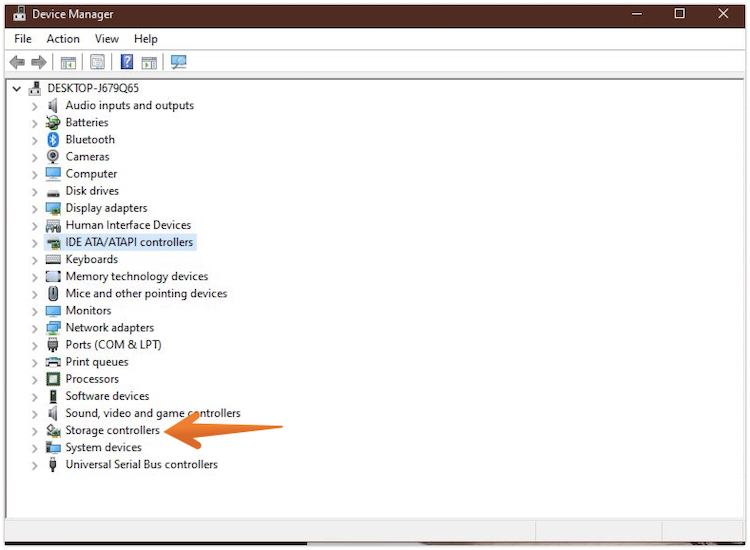 Click on Storage Controllers