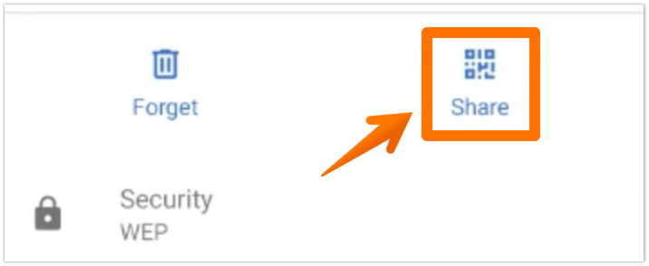 Tap on Share Option