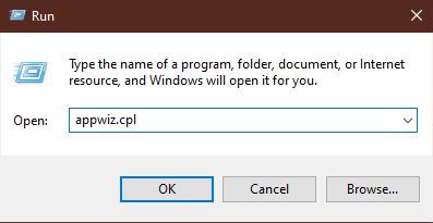 Type Command in Run App