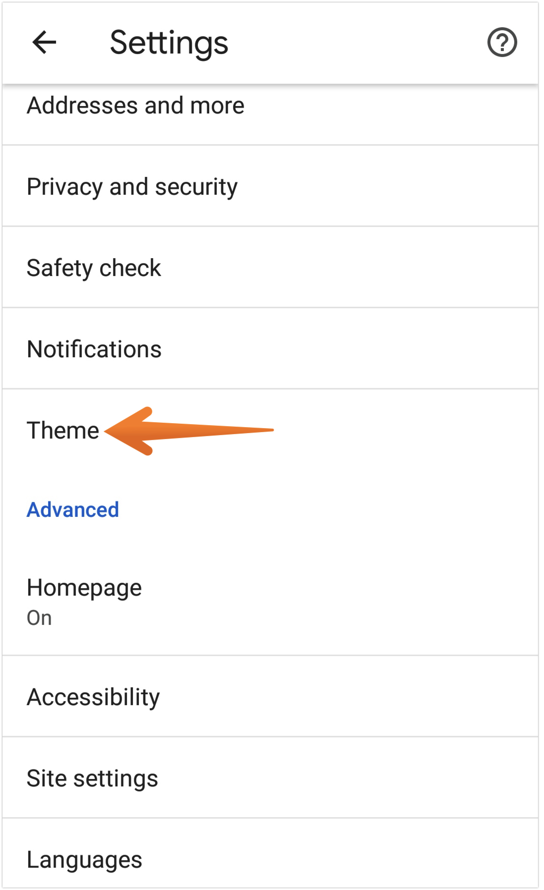 Click on Theme Option